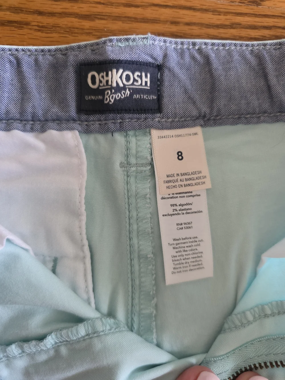 OshKosh Bgosh soft mint